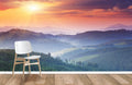 Mountain Sunset Wallpaper Mural