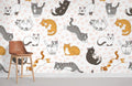 Naughty Cats Wallpaper Mural