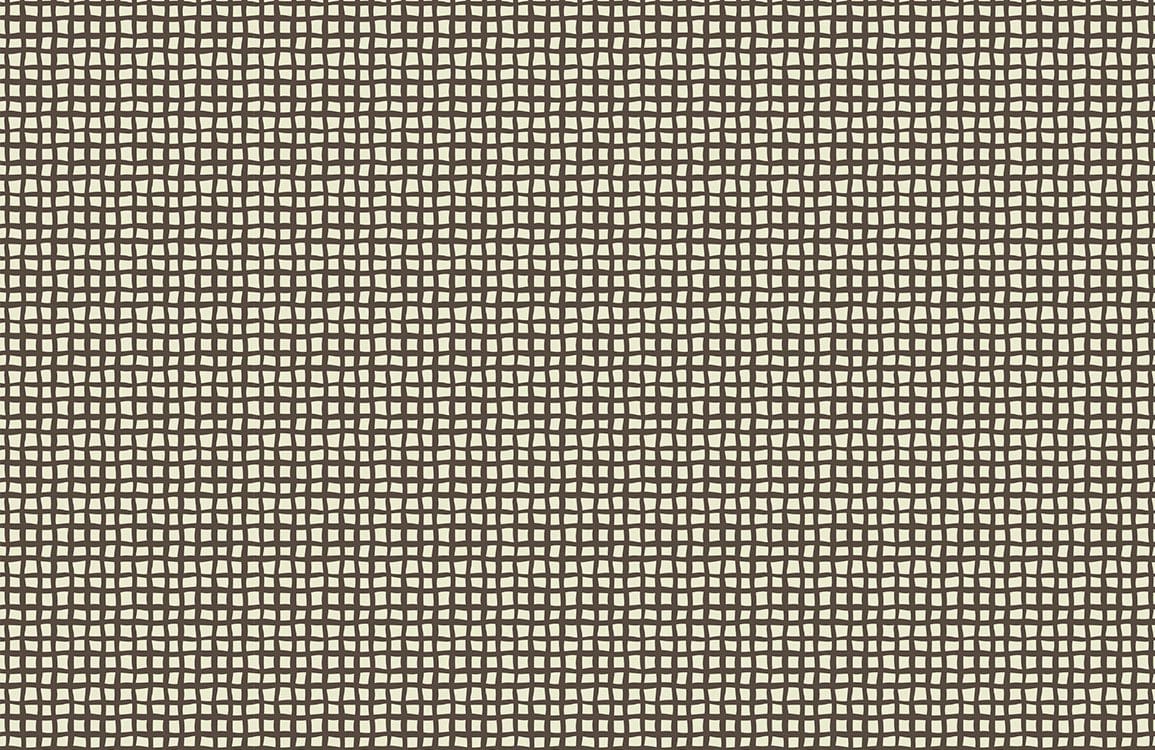 Vintage Ivory and Black Grid Pattern Wallpaper for Modern Interiors