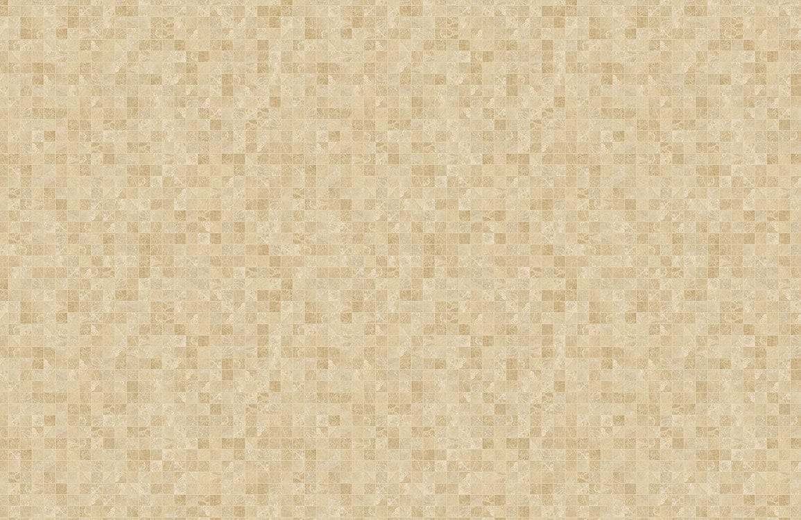Elegant Beige Mosaic Patterned Wallpaper - Modern Minimalist Interior Design Decor