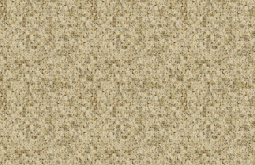 Rustic Beige Vintage Mosaic Patterned Wallpaper for Elegant Home Décor.