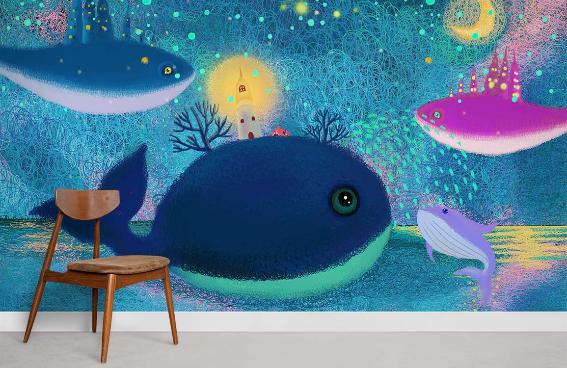 Night at Sea ll Wallpaper Mural