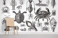 Ocean Creature Wallpaper Mural