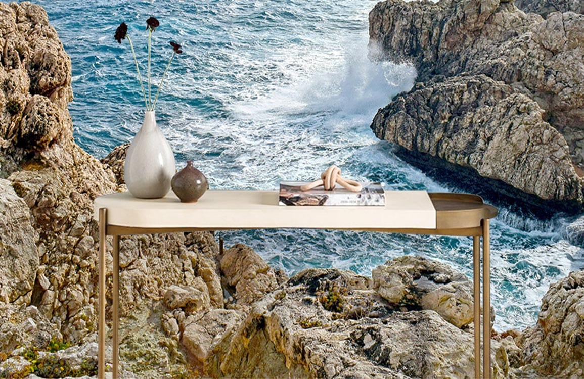 Ocean Wave on Rock Wallpaper Mural