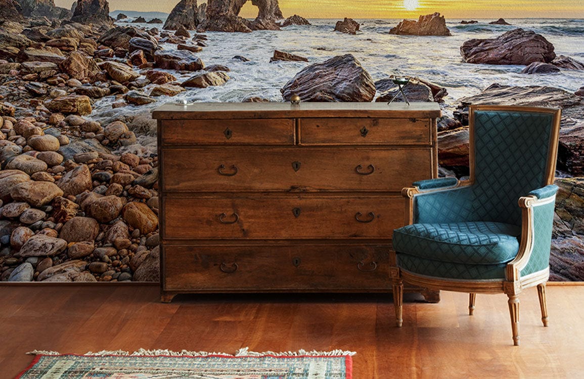 Ocean when Sunset Wallpaper Mural