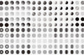 Ombre Black Circles ll Wallpaper Mural
