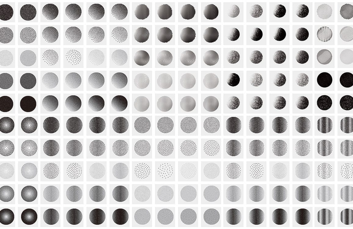 Monochrome geometric circles wallpaper mural with minimalist decor, modern style, no additional elements visible.