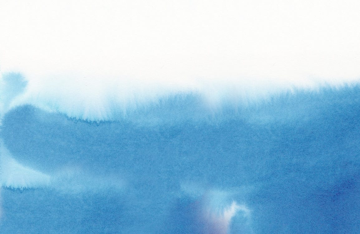Serene Blue Watercolour Ombre Mural Wallpaper - Calming Interior Decor Art