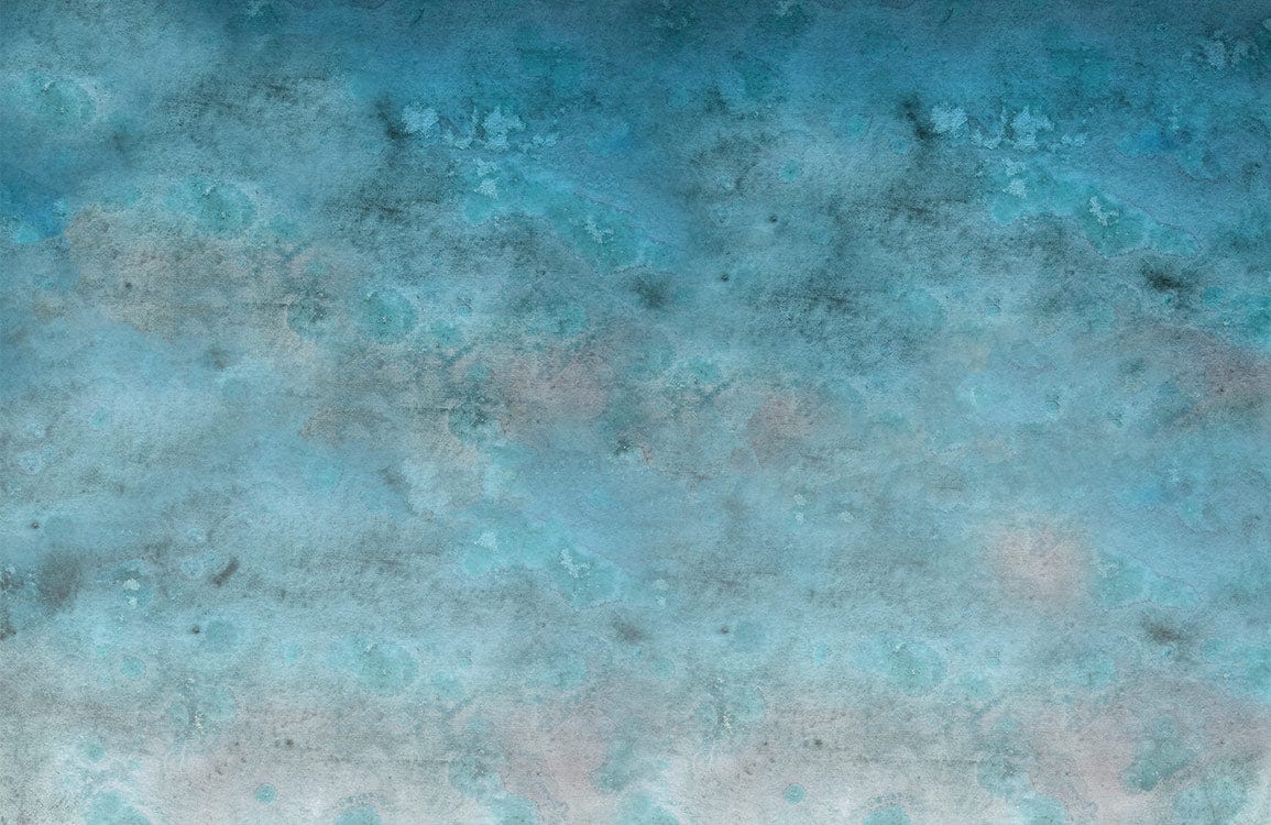 Tranquil Blue Watercolour Gradient Effect Mural Wallpaper for Calm Interiors