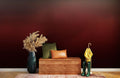 Ombre Dark Red Wallpaper Mural