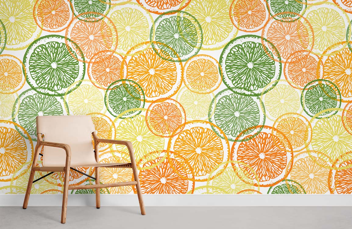 Orange Jelly Candy Wall Murals Room