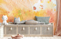 Orange Stain Wallpaper Mural
