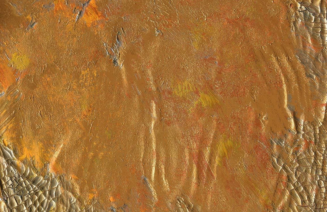 Golden Textured Abstract Mural Wallpaper - Warm Earthy Tones for Elegance
