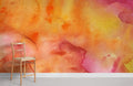 Orange Watercolour Wallpaper Mural