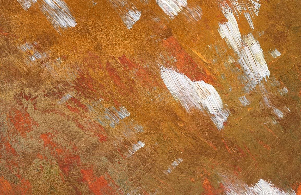 Abstract Autumn Brushstroke Mural Wallpaper in Warm Earthy Tones