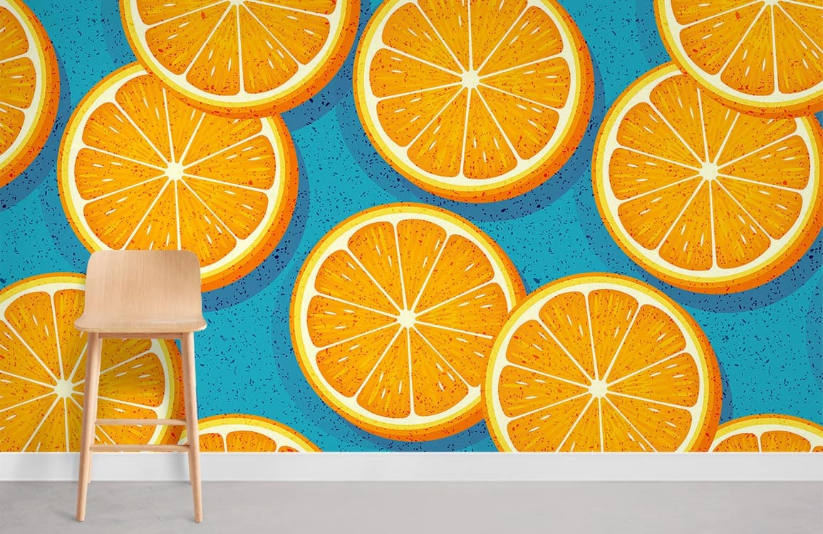 Oranges Wallpaper Mural