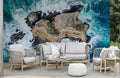 Overlooking Rocks Wallpaper Mural
