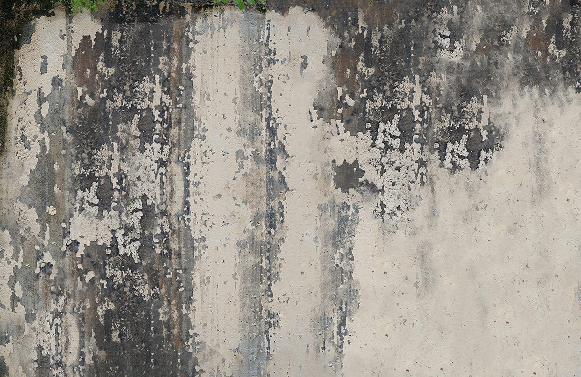 Vintage Industrial Grunge Textured Wall Mural in Rustic Grey Tones