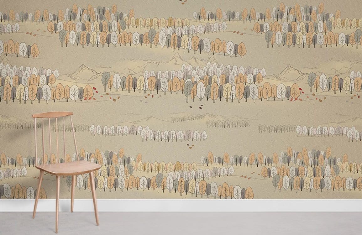 Jungle Sketch Wallpaper Mural