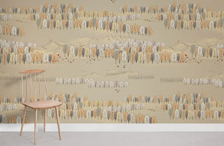 Jungle Sketch Wallpaper Mural
