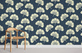 Painted Ginkgo leaf Wallpaper Mural