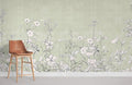 Pale Plants Wallpaper Mural