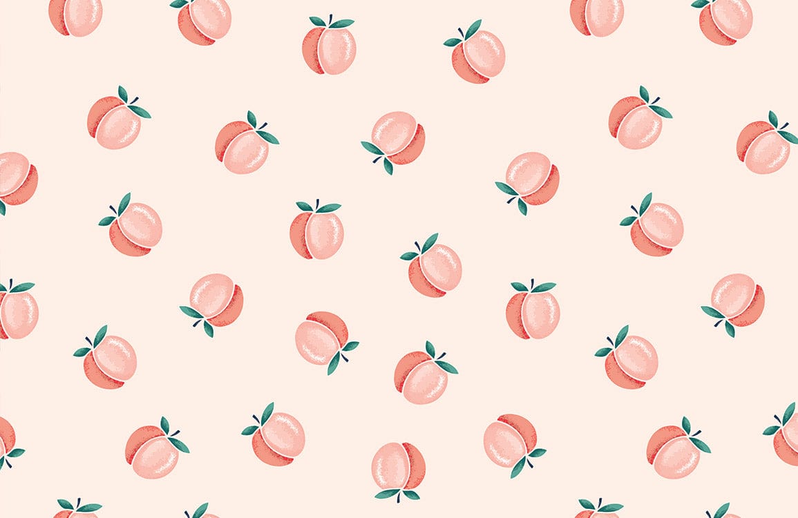 Small Peach Wallpaper Mural