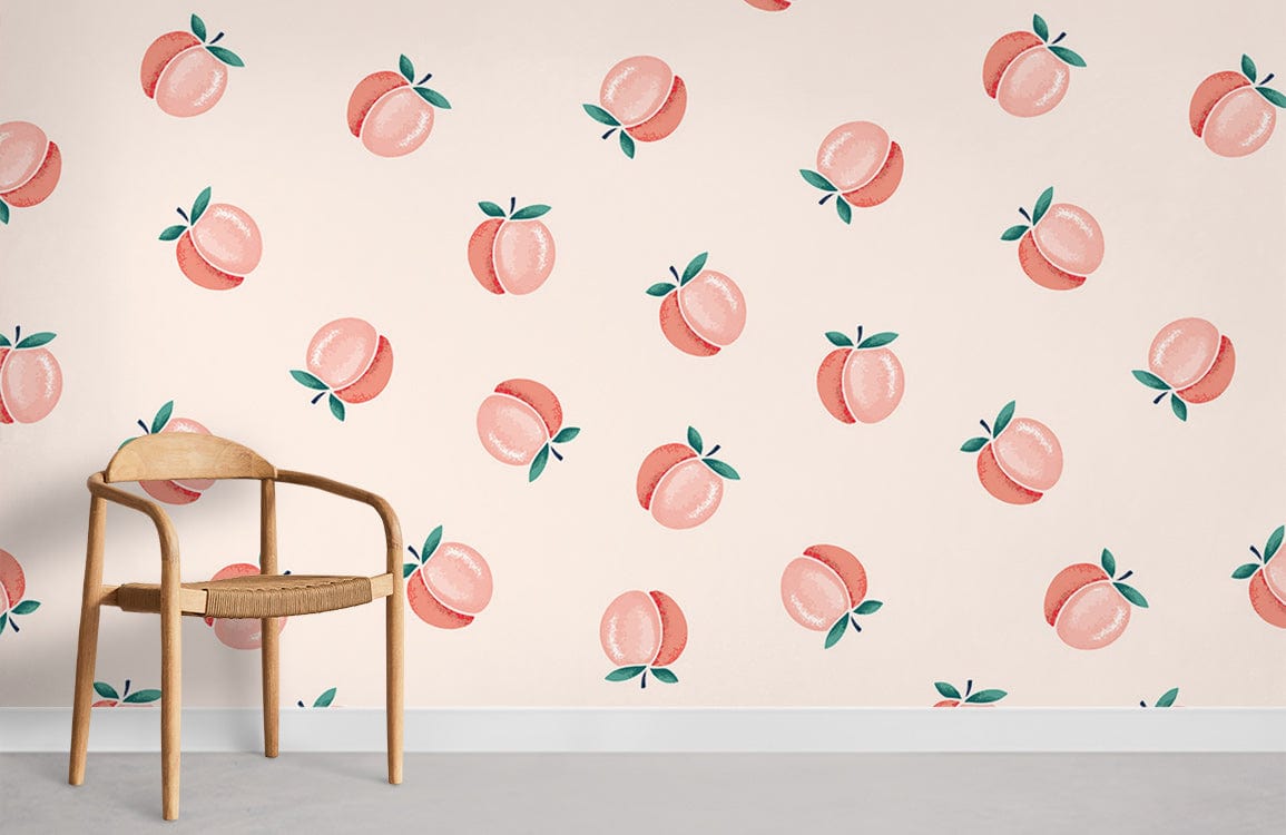 Small Peach Wallpaper Mural