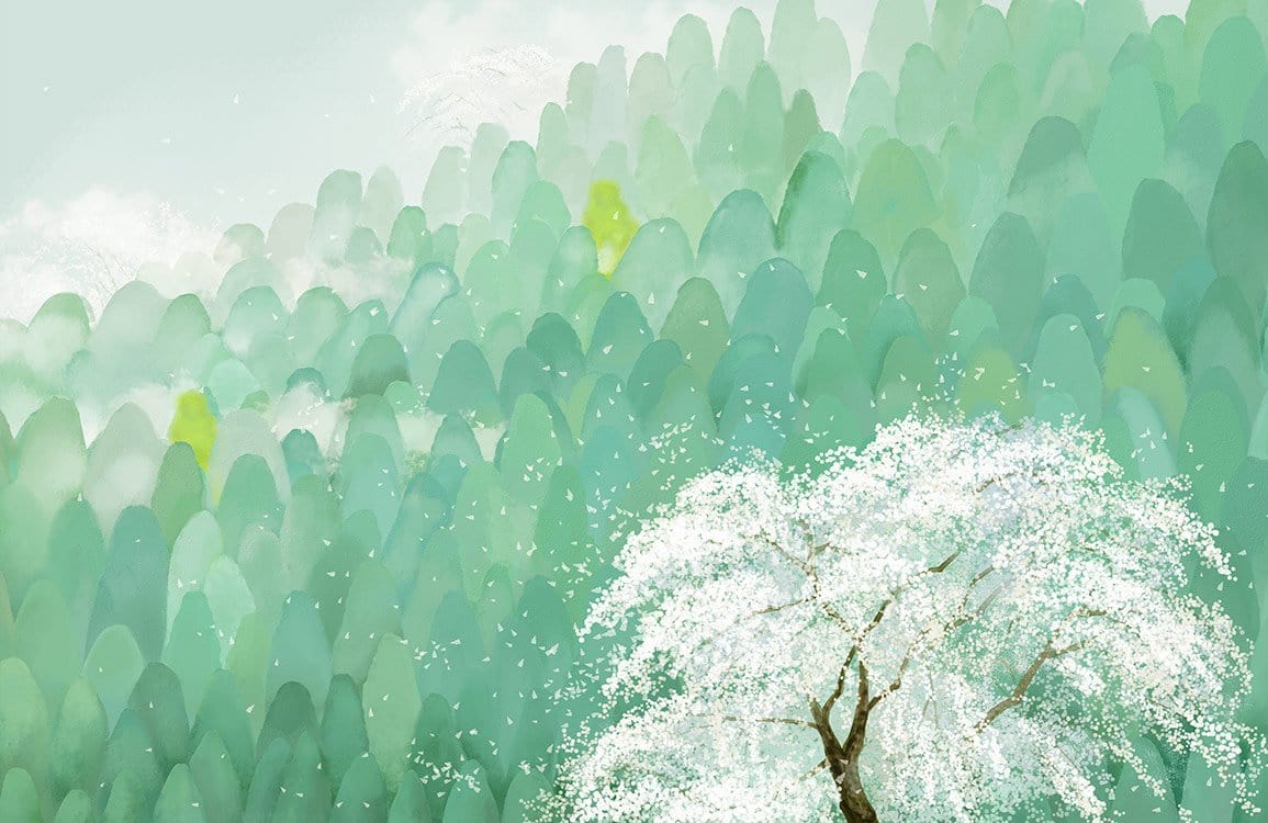Pear Blossom II Wallpaper Mural
