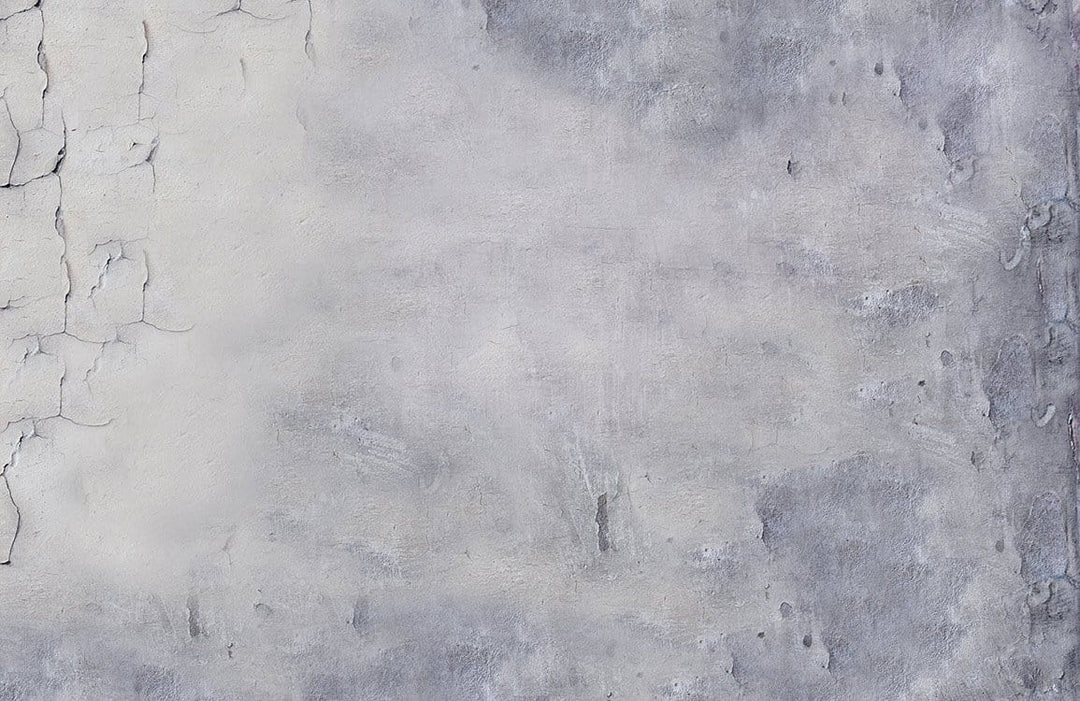 Vintage Industrial Aged Concrete Grey Textured Wallpaper Mural for Urban Spaces