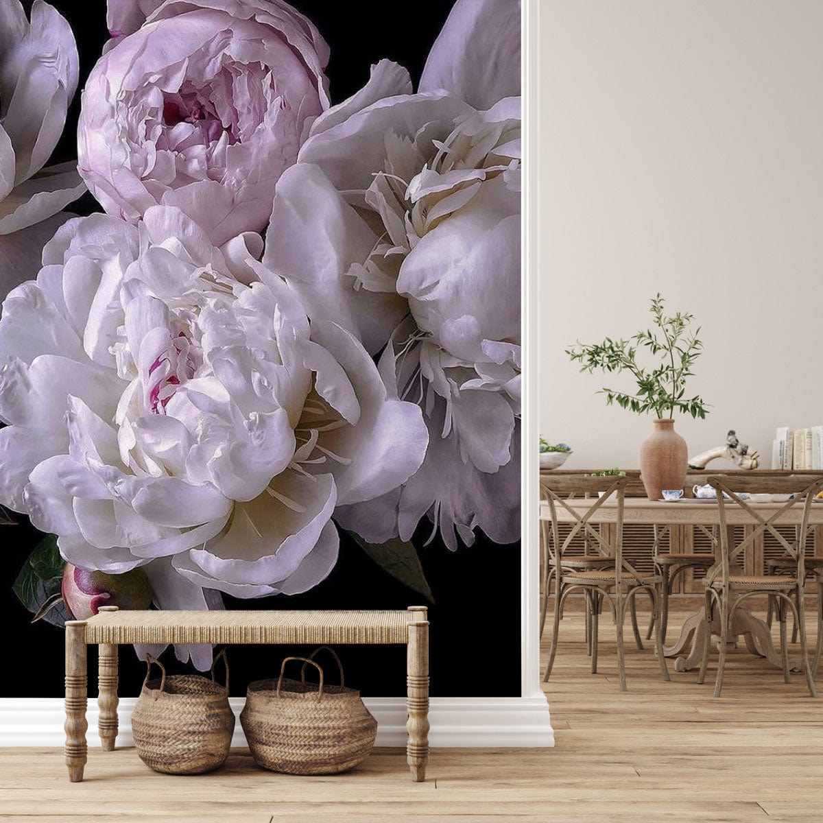 Peony Beauty Wallpaper Mural For Home Interior Design
