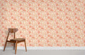 Peony Stitching Wallpaper Mural