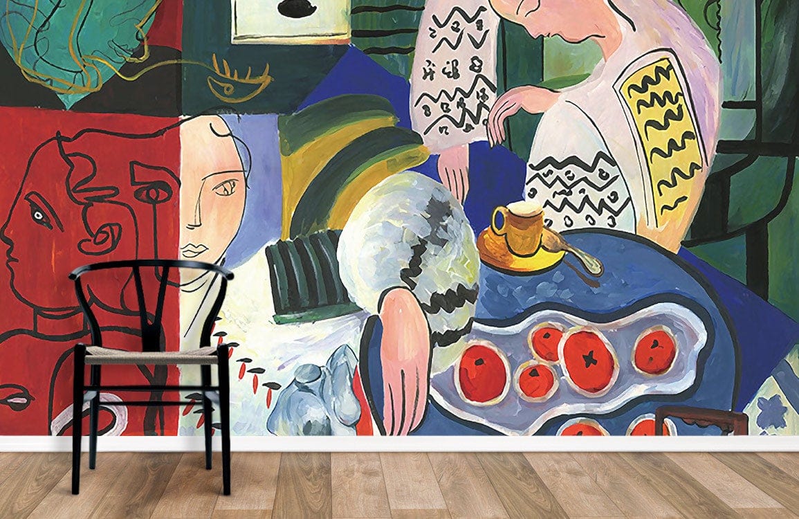 Abstract Characters Wallpaper Mural