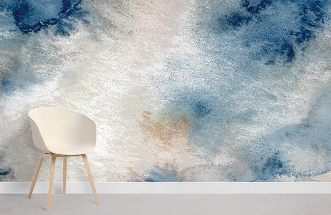 Painted Marble Wallpaper Mural Living Room