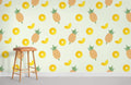 Sliced Pineapple Wallpaper Mural