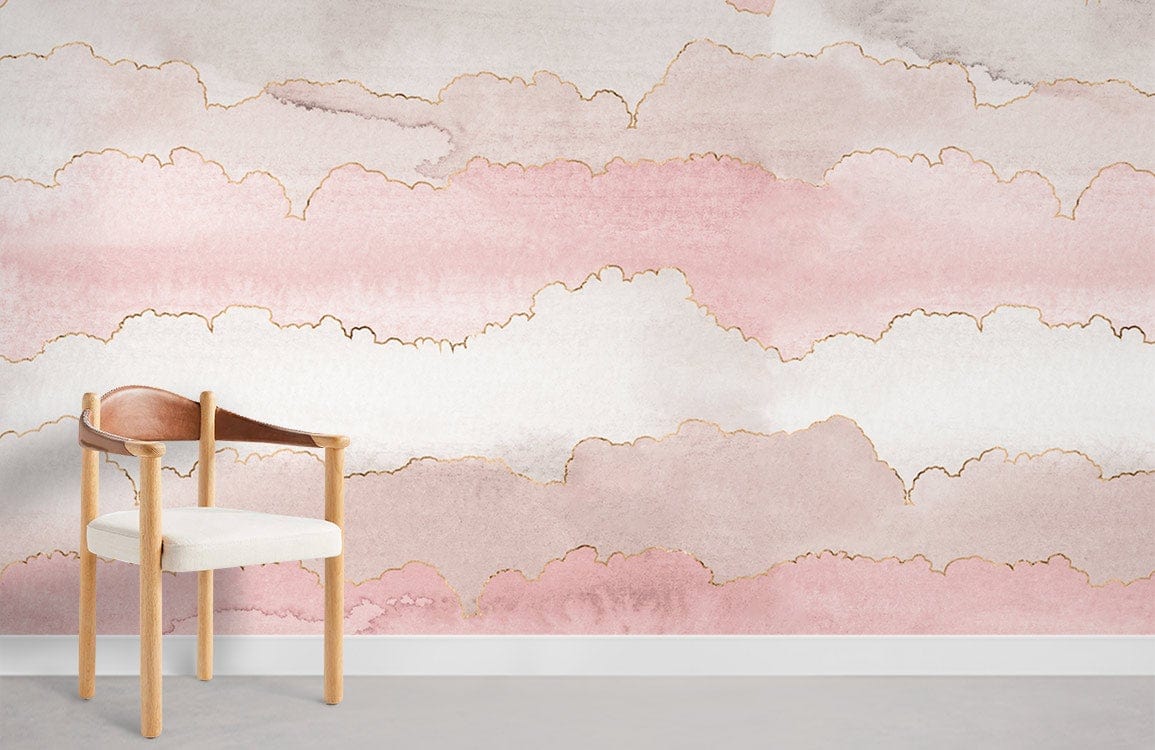 Pink Dreamy Clouds Wallpaper