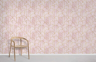 Pink Geometry Wallpaper Mural