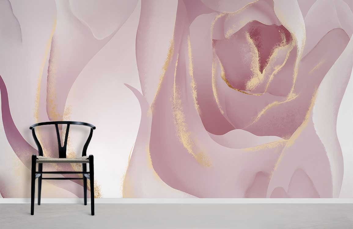 Pink Gradient Marble Wallpaper Mural