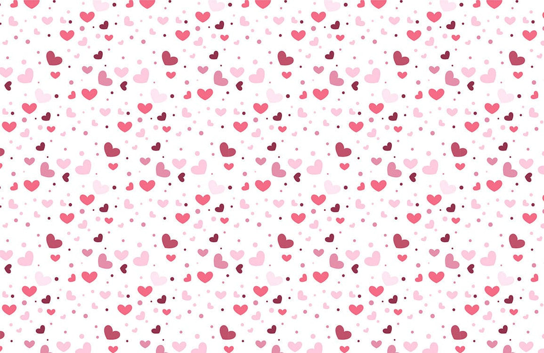 Charming Pink Hearts Pattern Wallpaper for Romantic Interior Design Décor