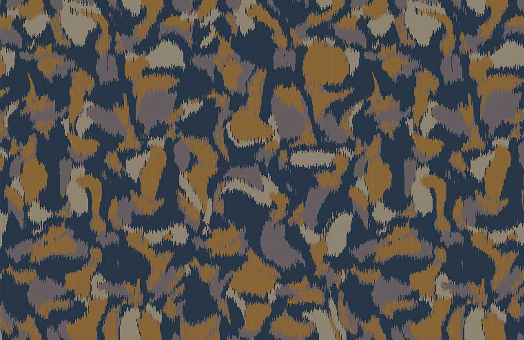 Abstract Earthy Tones Camouflage Pattern Wallpaper for Modern Interiors