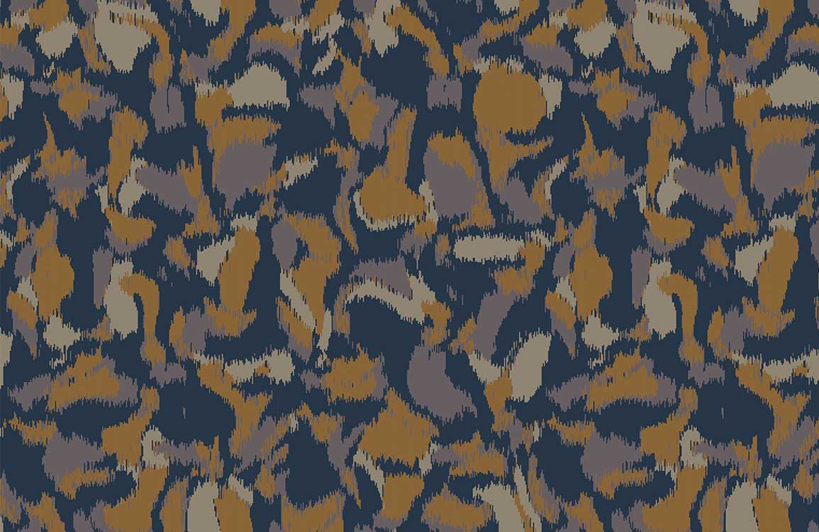Abstract Earthy Tones Camouflage Pattern Wallpaper for Modern Interiors
