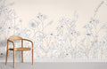Plain Colored Flowers ll Wallpaper Mural