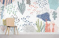 Hand-drawn Plant Wallpaper Mural