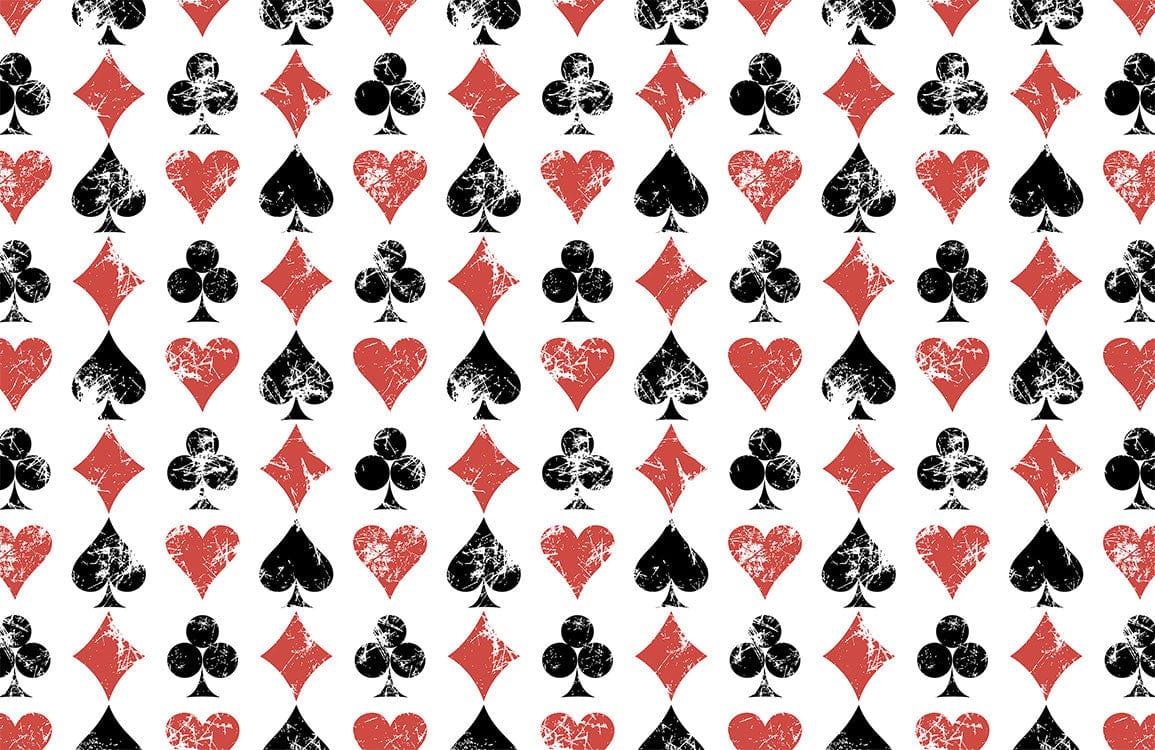 Poker Pattern Wallpaper Mural