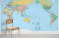 Political Pacific Centered Wallpaper Mural