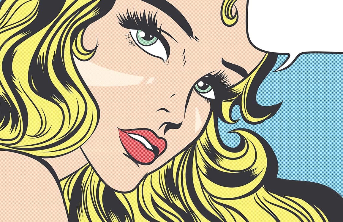 Pop Female Wallpaper Mural