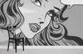 Pop Female II Wallpaper Mural