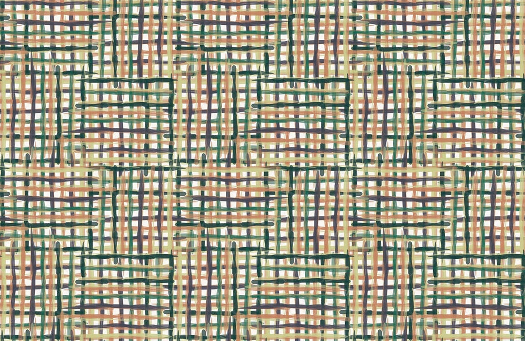 Rustic Woven Pattern Wallpaper in Earthy Tones for Cosy Interiors
