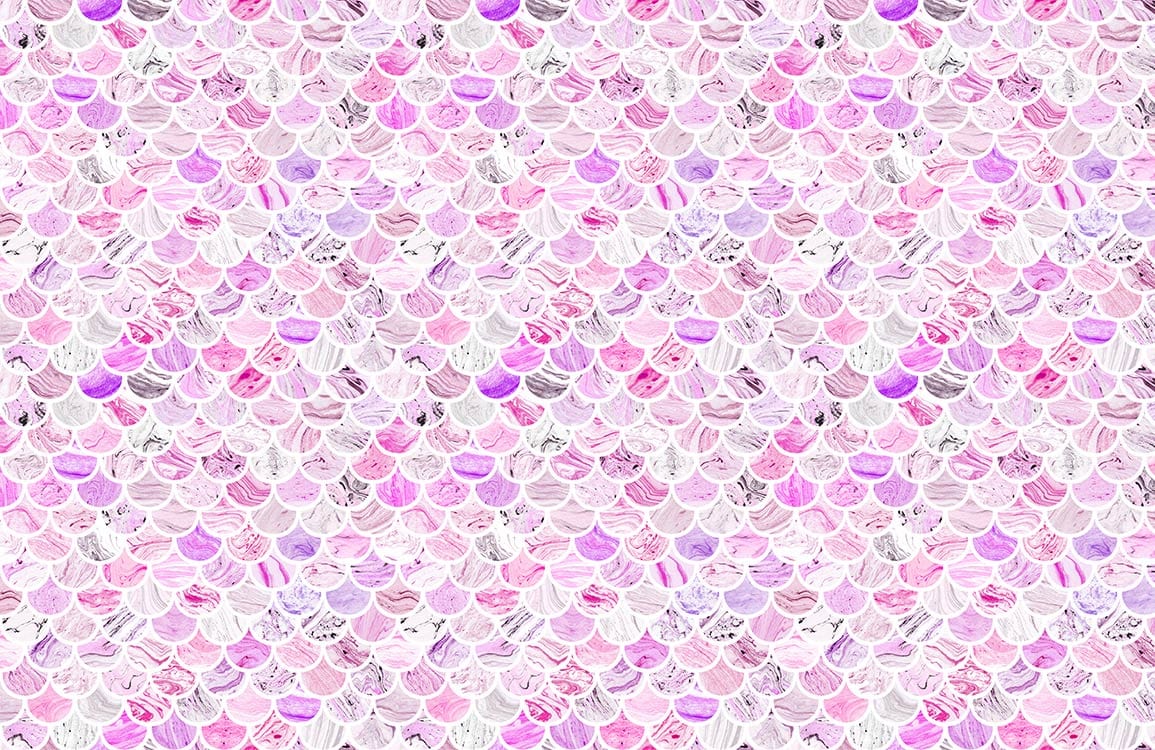 Purple Marble Tiles Wallpaper Mural