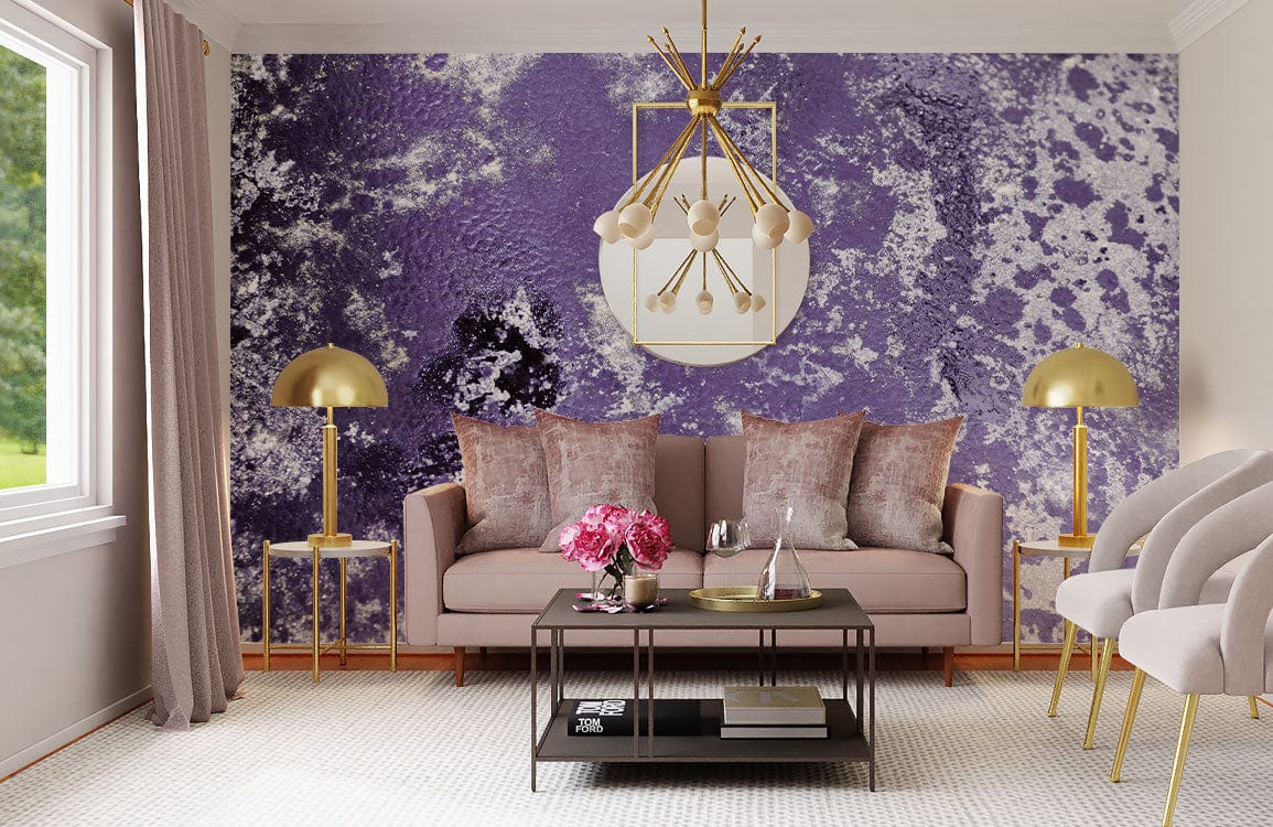 Purple And Gold Wallpaper